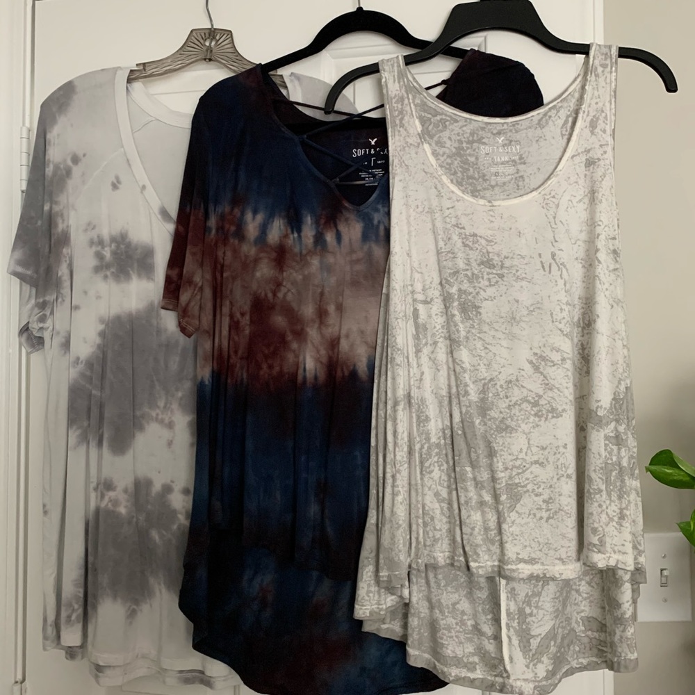 set of THREE over-sized t-shirts